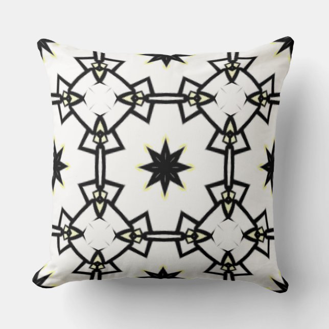 Almofada Arte caleidoscópica do volume um sete (Frente)