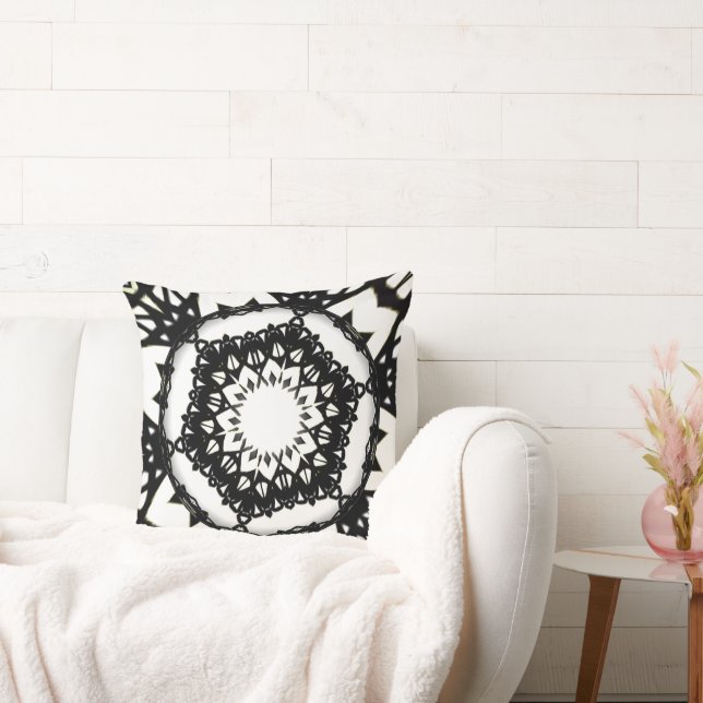 Almofada Arte caleidoscópica do volume um, vinte e oito (Sofá)