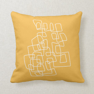 Almofada Arte Contemporânea de Linha de Abstrato com Amare