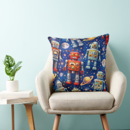 Almofada Arte cósmica de exploração robótica