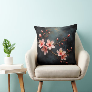 Almofada Arte da Flor de Pêssego Vietnamita