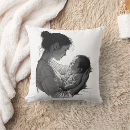 Almofada Arte da mãe e do bebê