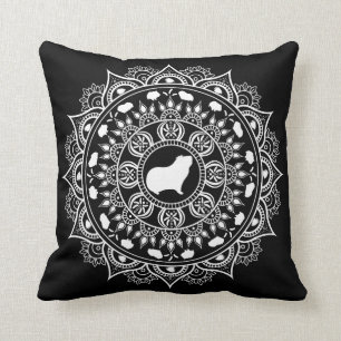 Almofada Arte da mandala da cobaia