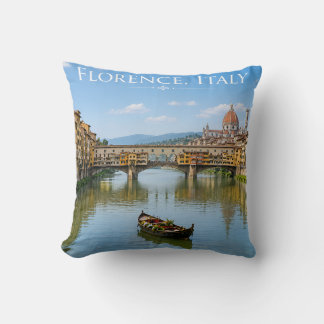 Almofada Arte da Paisagem Urbana Romântica do Ponte Vecchio