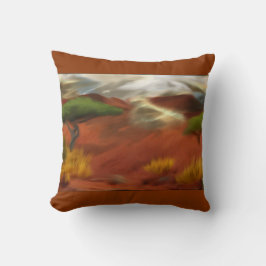 Almofada Arte de Abstrato do Outback Dawn australiano