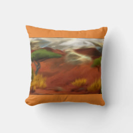 Almofada Arte de Abstrato do Outback Dawn australiano