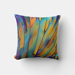 Almofada Arte de Abstrato IA com pena de vidro contida