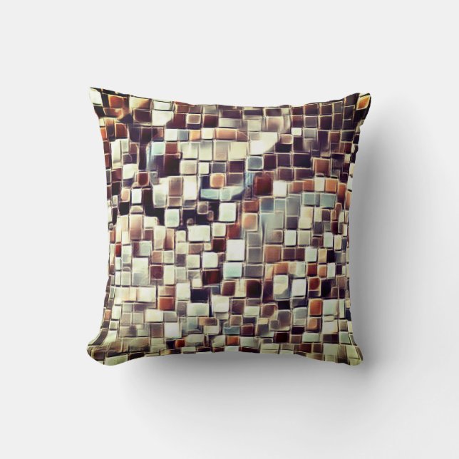 Almofada Arte de bolha de mosaico / Recoleta / (Frente)