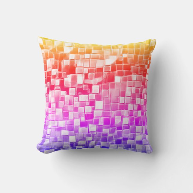 Almofada Arte de bolhas de mosaico / Impanema / (Frente)