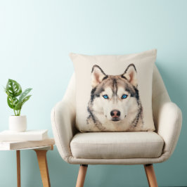 Almofada Arte de Cachorro Husky Design Grande