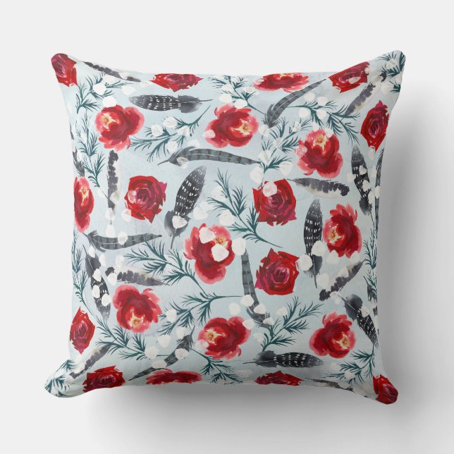 Almofada Arte de Clipe de Árvore de Natal (Frente)