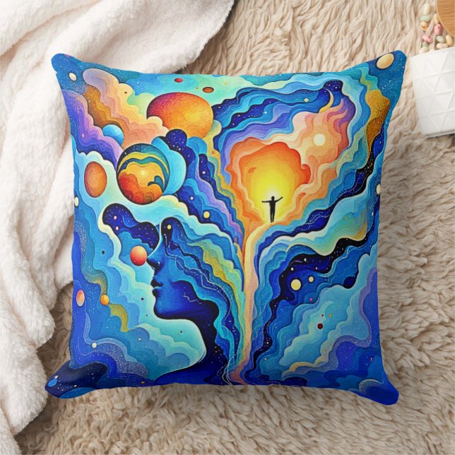Almofada Arte de Consciência Espiritual (Cobertor)