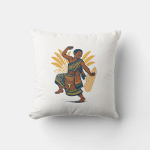 Arte de Dançarino Cultural Vintage de Madagascar -