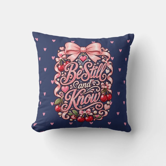 Almofada Arte de Decoração para Casa Presente Cereja Coquet (Frente)