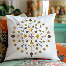 Arte de Flor Prensada Mandala Botânica