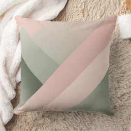 Almofada Arte de IA rosa e verde sage