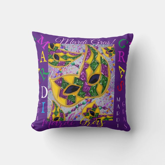 ALMOFADA ARTE DE MARDI GRAS       (Frente)