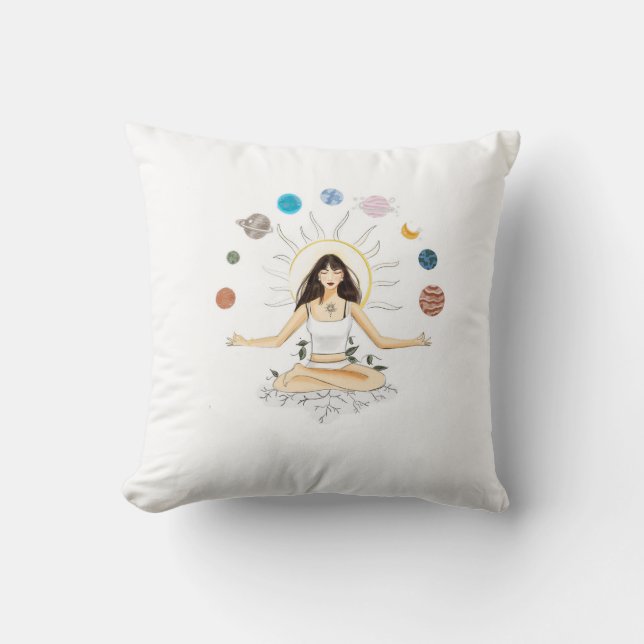 Almofada arte de meditação (Frente)