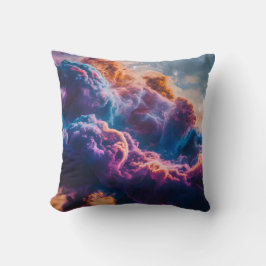 Almofada Arte de Nebulosa Espacial Abstrata - Cósmica Color