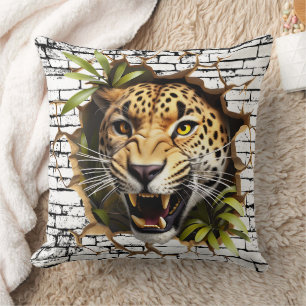 Almofada Arte de Parede 3D Leopardo – Safari Realista