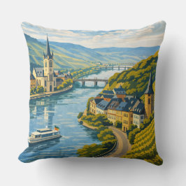 Almofada Arte de Viagem Vintage Zell Alemanha