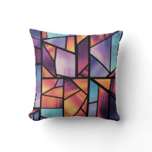 Arte de Vidro Geométrica Manchada Vibrada