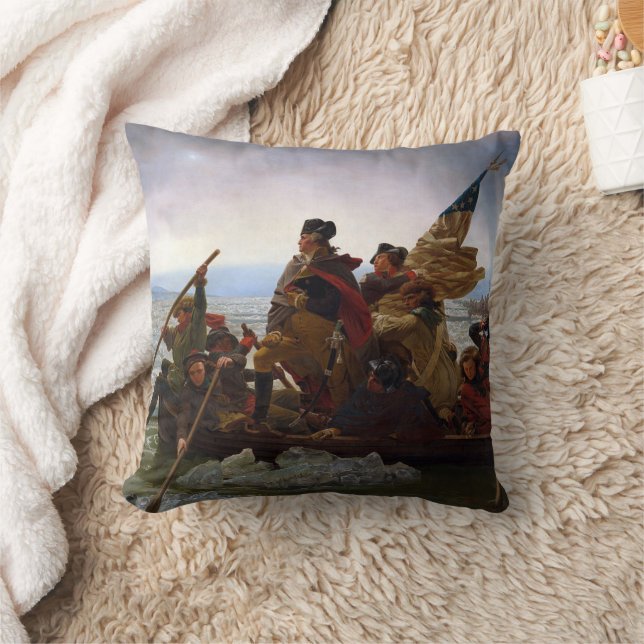 Almofada Arte de Washington Cruzando o Delaware (Cobertor)