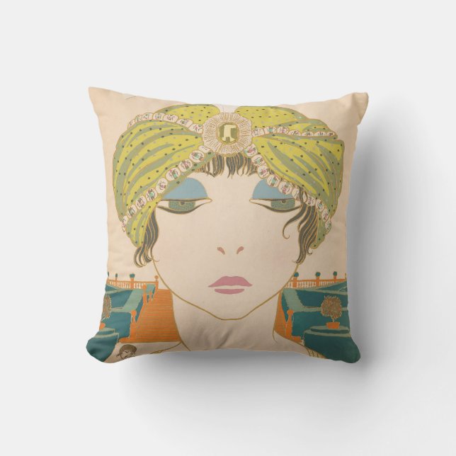 Almofada Arte Deco Design Algodão Travesseiro decorativo Fl (Frente)