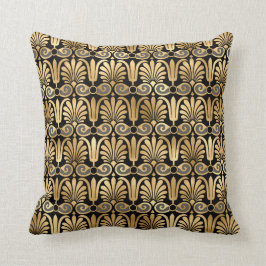 Almofada Arte Deco Floral Glam Dourado