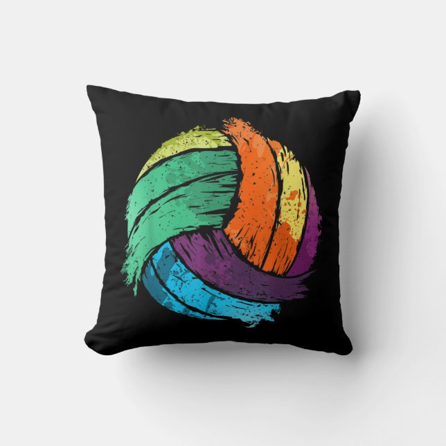 Almofada Arte Diversão De Voleibol Para Meninas Voleibol Fe (Frente)