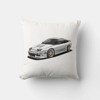 Almofada arte do nissan 240sx desenhada à mão
