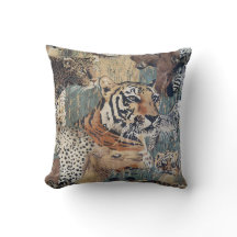 Arte do travesseiro decorativo dos animais