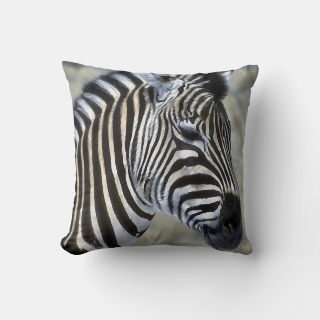 Almofada Arte dos Amantes de Zebras (Frente)