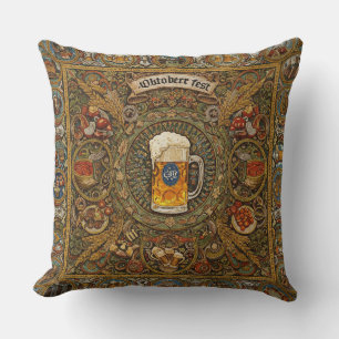Almofada Arte em Azulejo Mosaico do Oktoberfest