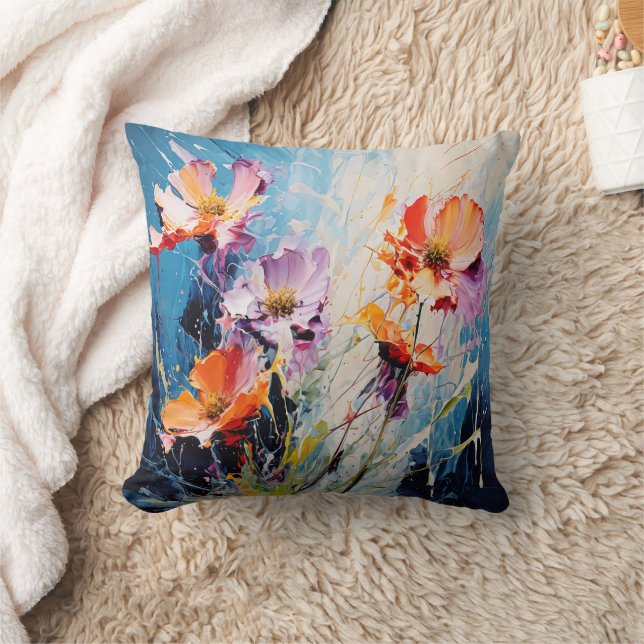 Almofada Arte Floral (Cobertor)