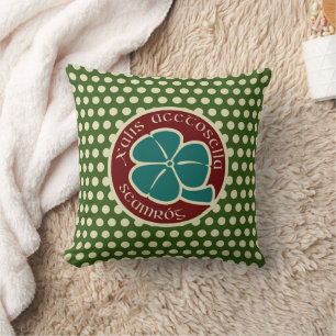 Almofada Arte Floral do Dia de São Patrício em Shamrock Ver