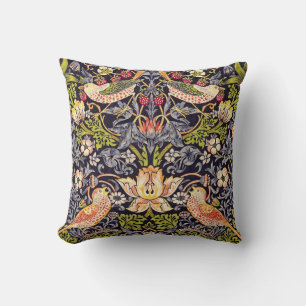 Almofada Arte floral Nouveau do ladrão da morango de