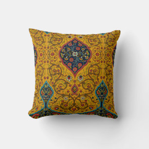 Almofada Arte Floral Persa Decorativa Vintage