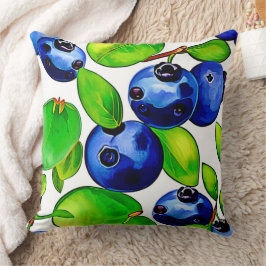 Almofada Arte fresca de mirtilo