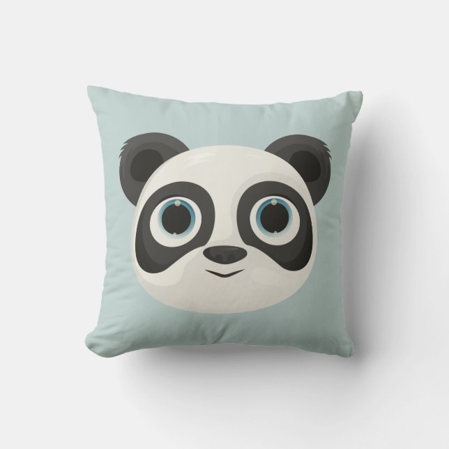 Almofada Arte Infantil de Aniversário de Panda (Frente)