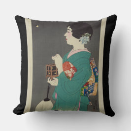 ALMOFADA ARTE JAPONESA CLÁSSICA - TRAVESSEIRO COM DOIS DESI