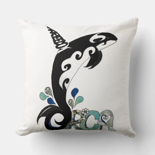 Almofada Arte Liberdade das Orcas (Frente)