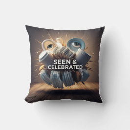 Almofada Arte Moderna 3D Mãe: "Todo Dia Eu Te Amo"