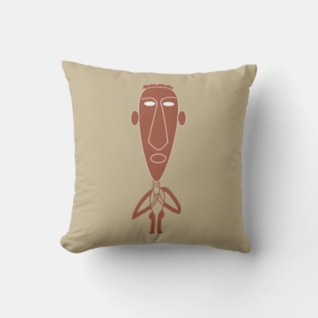 Almofada Arte moderna africana abstrata (Frente)