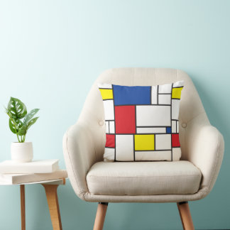 Almofada Arte Moderna De Stijl Geométrica Minimalista Mondr