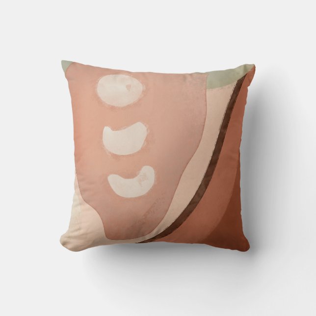 Almofada Arte Moderna Formas Arredondadas abstrato orgânica (Frente)
