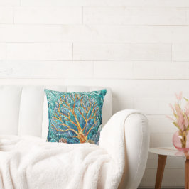 Almofada Arte mosaica Coral Reef