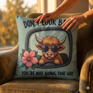 Almofada Arte Motivacional Retro Ocidental Divertida da Vac