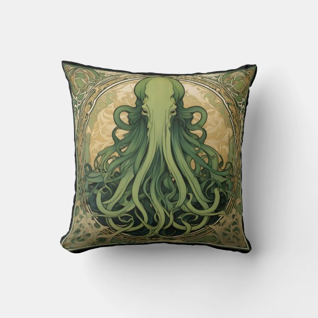 Almofada Arte Nova Cthulhu (Frente)