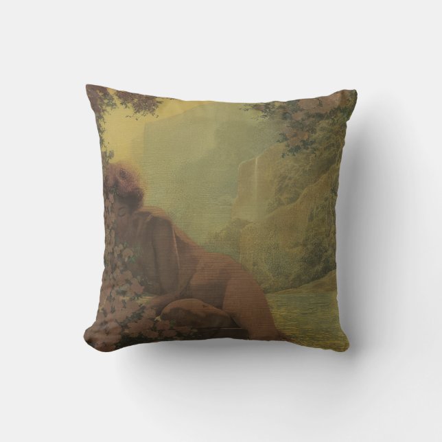Almofada arte pintura de Maxfield Parrish (Frente)